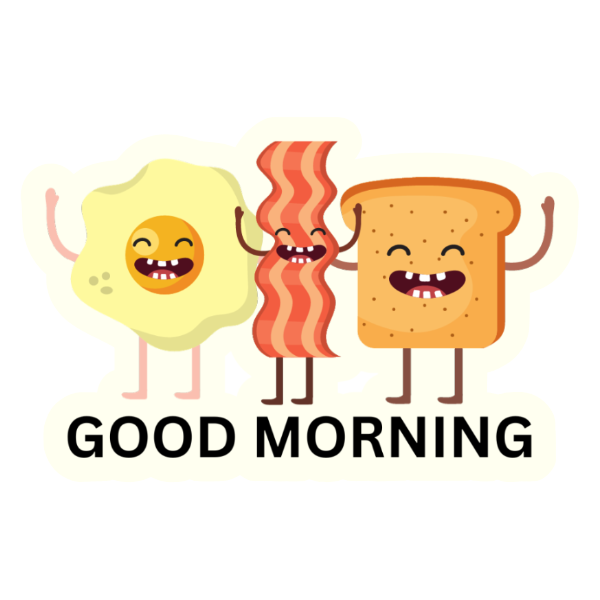 Breakfast Buddies- Die Cut Sticker #1010