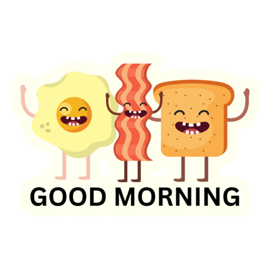 Breakfast Buddies- Die Cut Sticker #1010