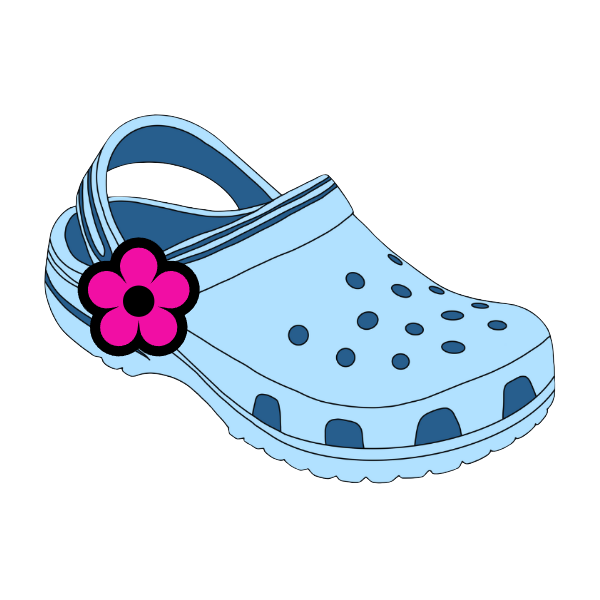 Blue slip on shoe - Die Cut Sticker #1018