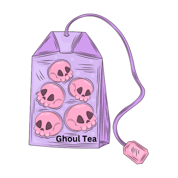 Goth Style Tea Bag - Die Cut Sticker #1019