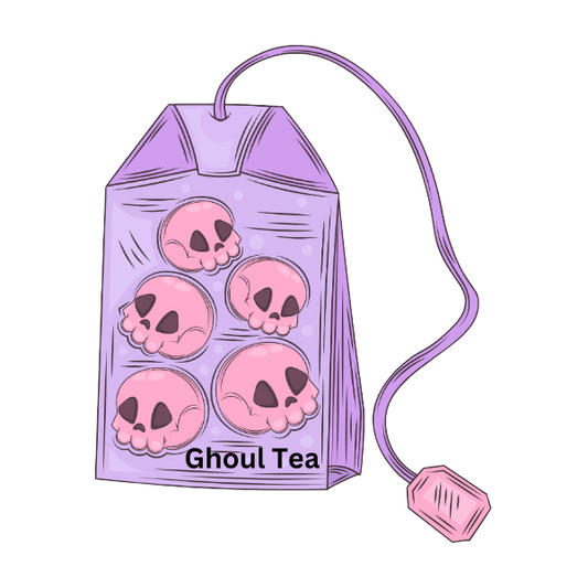 Goth Style Tea Bag - Die Cut Sticker #1019