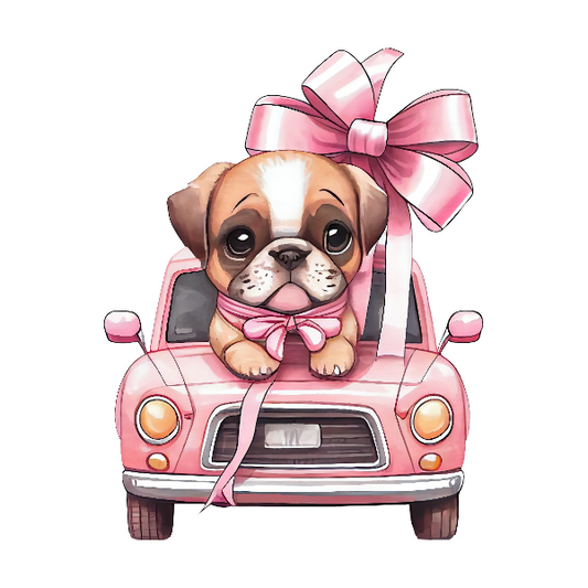 Cute Chibi Puppy - Die Cut Sticker #1024