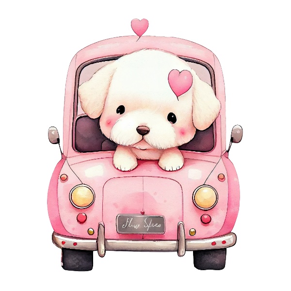 Cute Chibi Puppy - Die Cut Sticker #1025