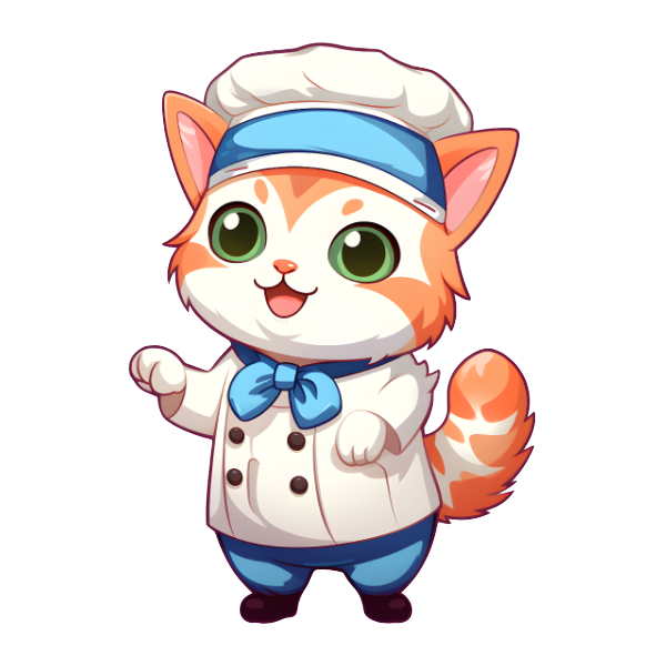 Bruce the chibi baker - Die Cut Sticker #1027