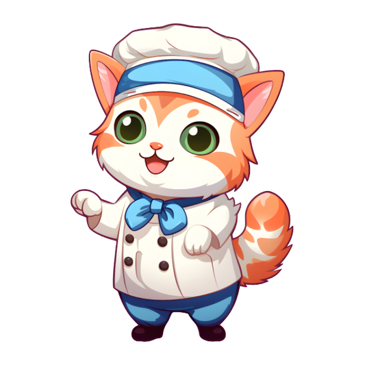 Bruce the chibi baker - Die Cut Sticker #1027