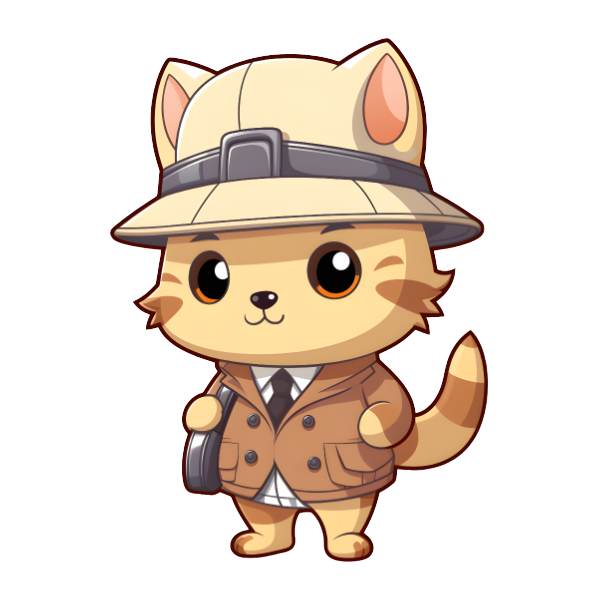 Chester the Chibi Detective - Die Cut Sticker #1028