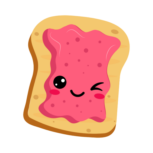 Kawaii Jelly Toast - Die Cut Sticker #1051