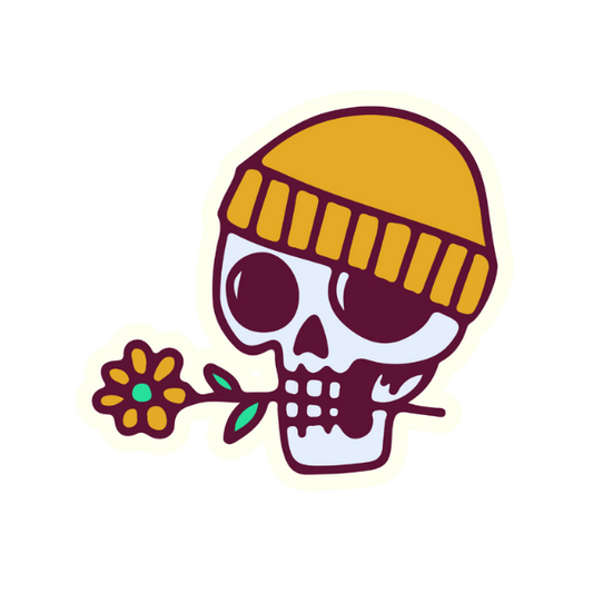 For you my love ...Skull Die Cut Sticker #1090