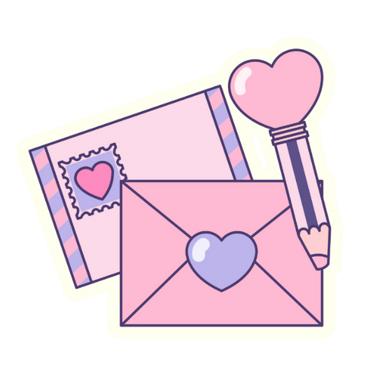 Love Letters - Die Cut Sticker #1094