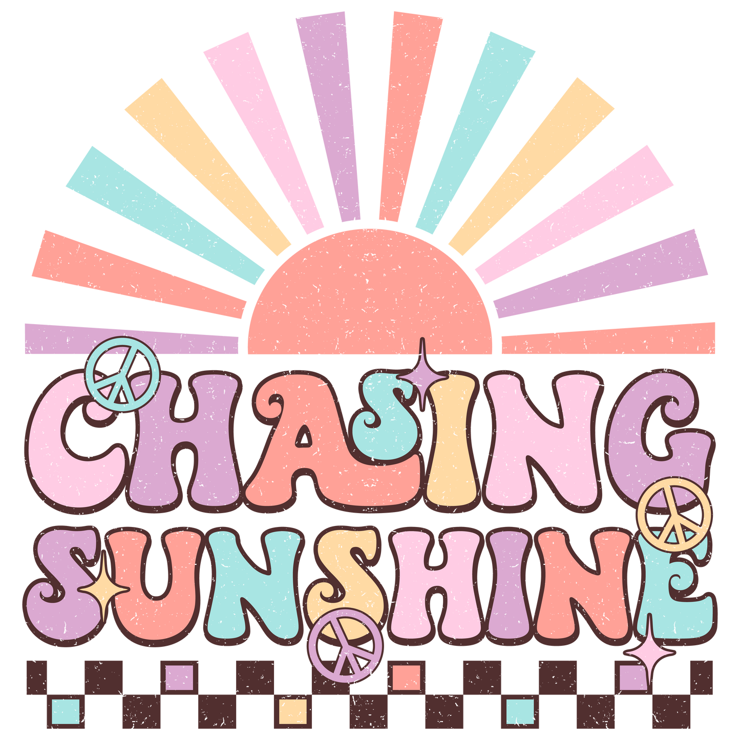 Chasing Sunshine - Die Cut Sticker #1132