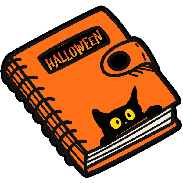 Halloween Notebook - Die Cut Sticker #1203 - 1210