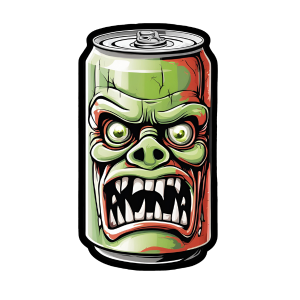 Horror Soda Can - Die Cut Sticker #1421