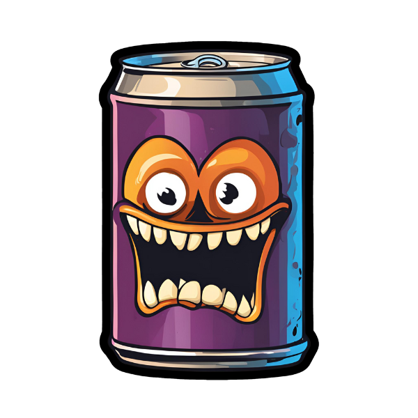 Horror Soda Can - Die Cut Sticker #1429