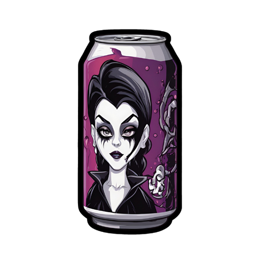 Goth Soda Can - Die Cut Sticker #1441