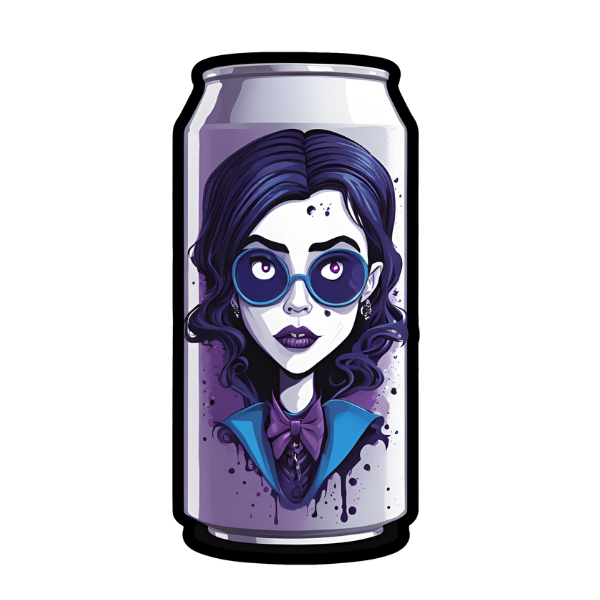 Goth Soda Can - Die Cut Sticker #1443