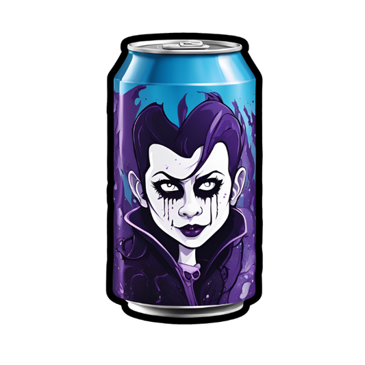 Goth Soda Can - Die Cut Sticker #1444