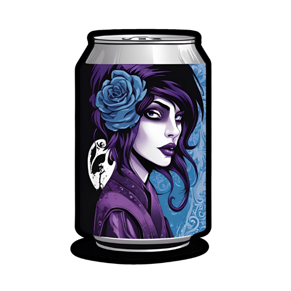 Goth Soda Can - Die Cut Sticker #1445