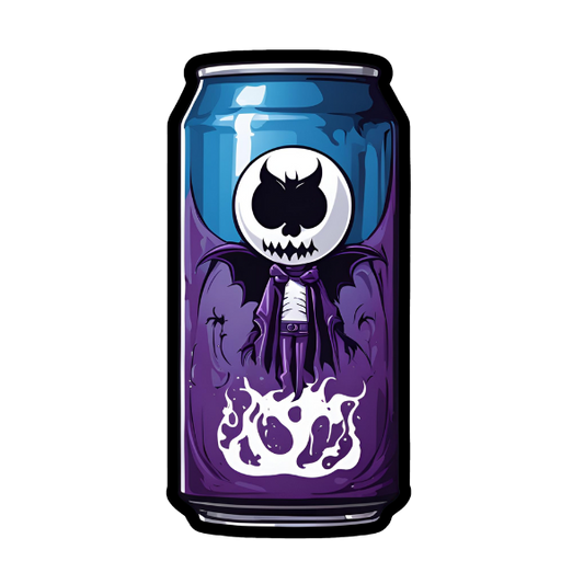 Goth Soda Can - Die Cut Sticker #1447