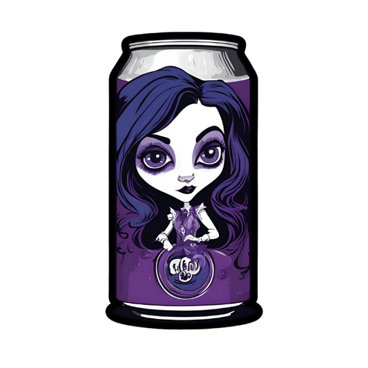 Goth Soda Can - Die Cut Sticker #1448