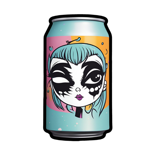 Goth Soda Can - Die Cut Sticker #1551