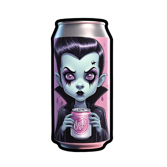 Goth Soda Can - Die Cut Sticker #1553