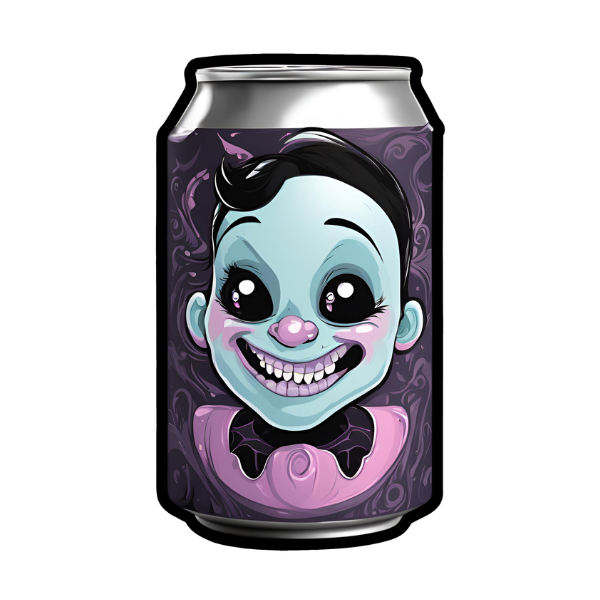 Goth Soda Can - Die Cut Sticker #1557