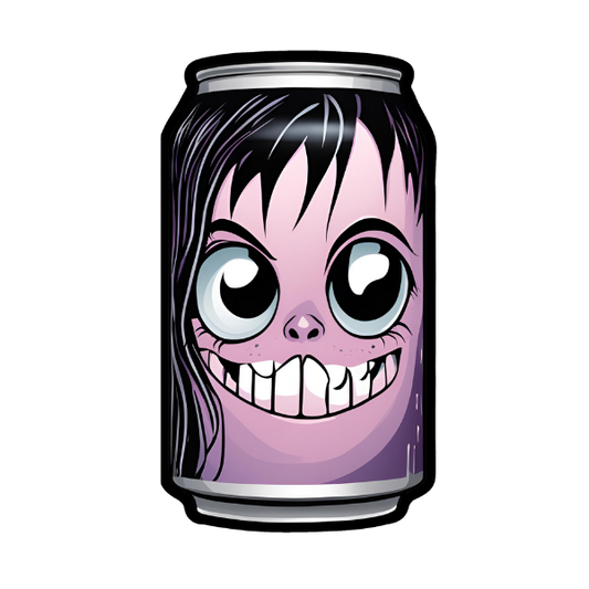 Goth Soda Can - Die Cut Sticker #1558