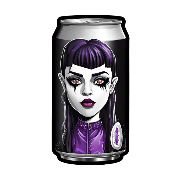 Goth Soda Can - Die Cut Sticker #1559