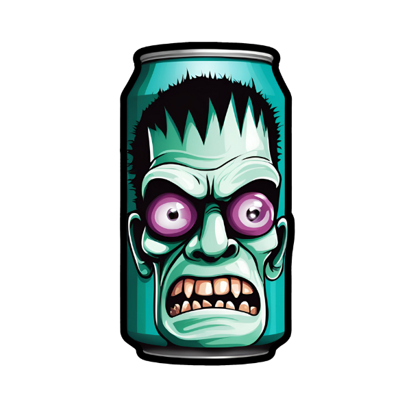 Horror Soda Can - Die Cut Sticker #1562