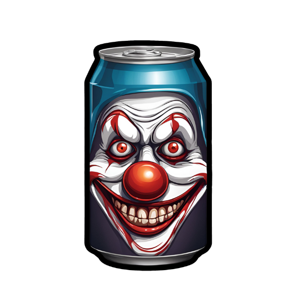 Horror Soda Can - Die Cut Sticker #1565