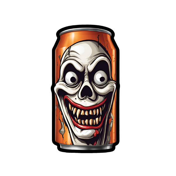 Horror Soda Can - Die Cut Sticker #1569