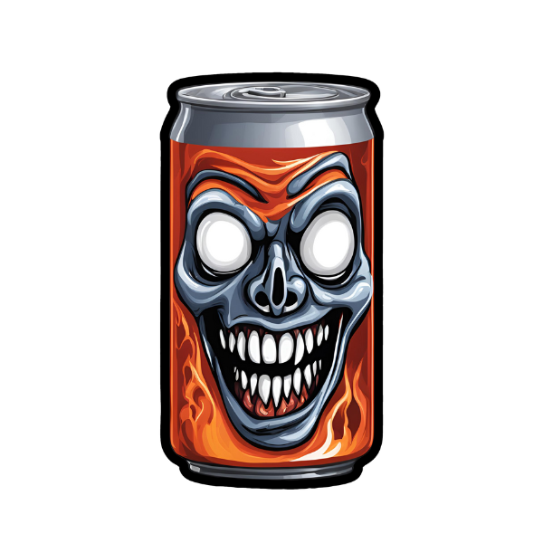 Horror Soda Can - Die Cut Sticker #1571