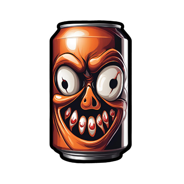 Horror Soda Can - Die Cut Sticker #1572