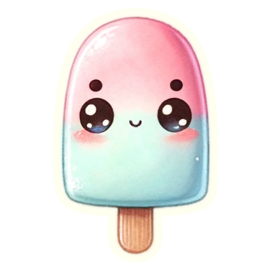 Kawaii Sweet Ice Cream Treat - Die Cut Sticker #1618