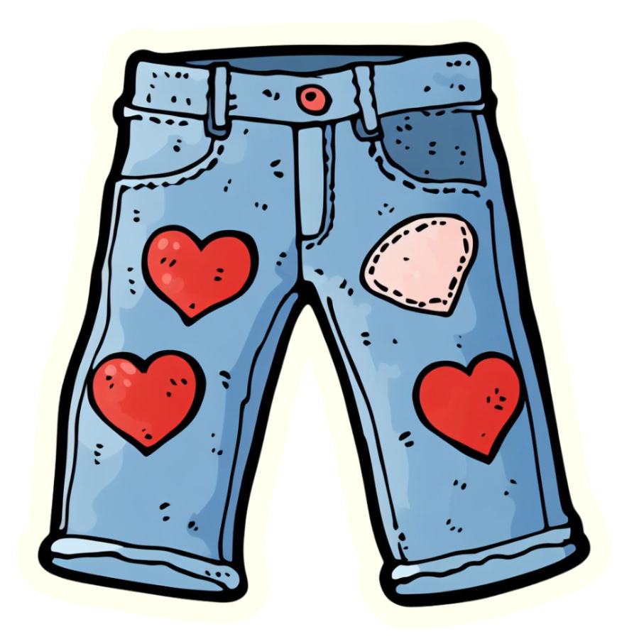 Blue Jean Pants - Die Cut Sticker #1664