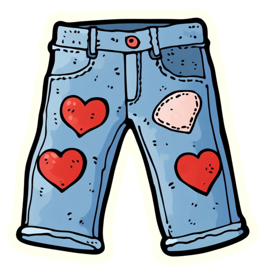 Blue Jean Pants - Die Cut Sticker #1664