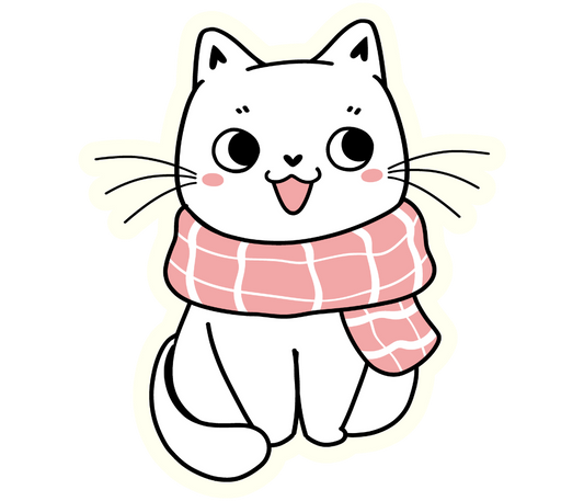 Carly the cat - Die Cut Sticker #1679