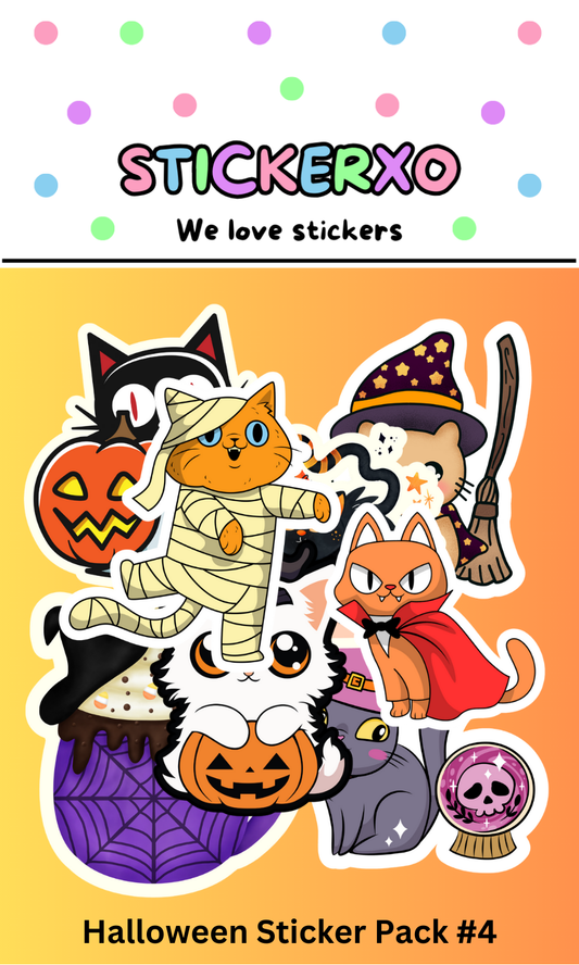 Halloween Sticker Pack #4 - Die Cut Stickers 2.5" (8ct)