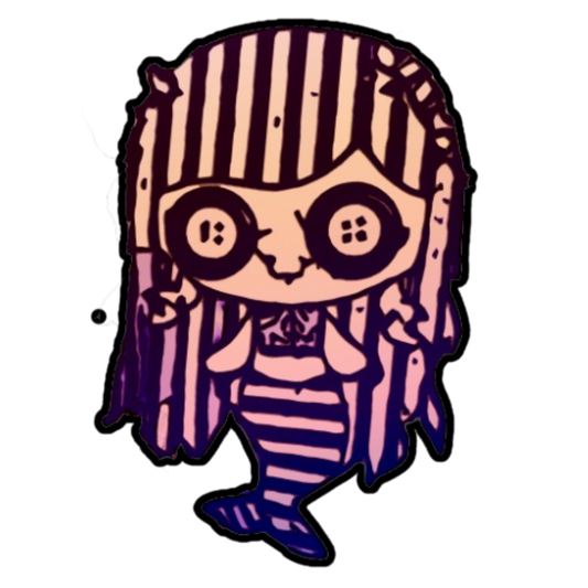 Goth Rag Doll - Die Cut Sticker PJ1008